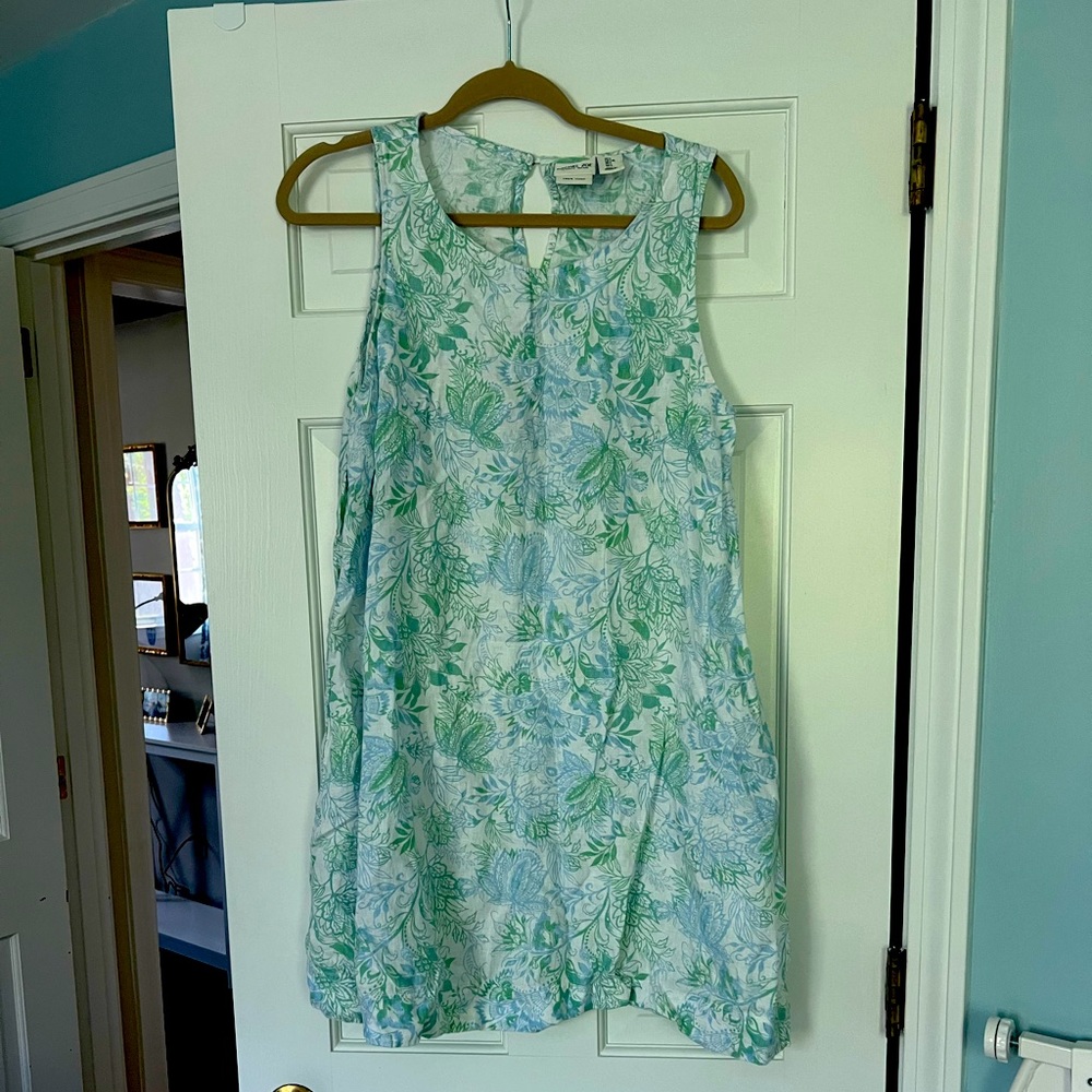 Rachel Zoe 100% Linen Floral Shift